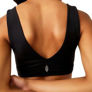 FP Movement Women's Never Better Crop Cami Sports Bra Black Size XL NWT